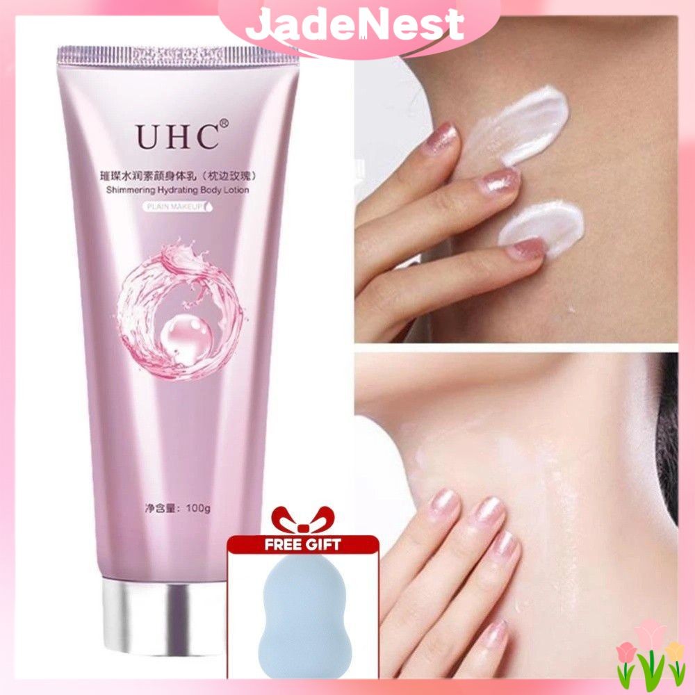 ซื้อ 1 แถม 1 UHC Body Whitening Cream 100g ครีมบำรุงผิวกายเพื่อผิวขาวกระจ่างใส ฟื้นฟูผิวหมองคล้ำ แอม