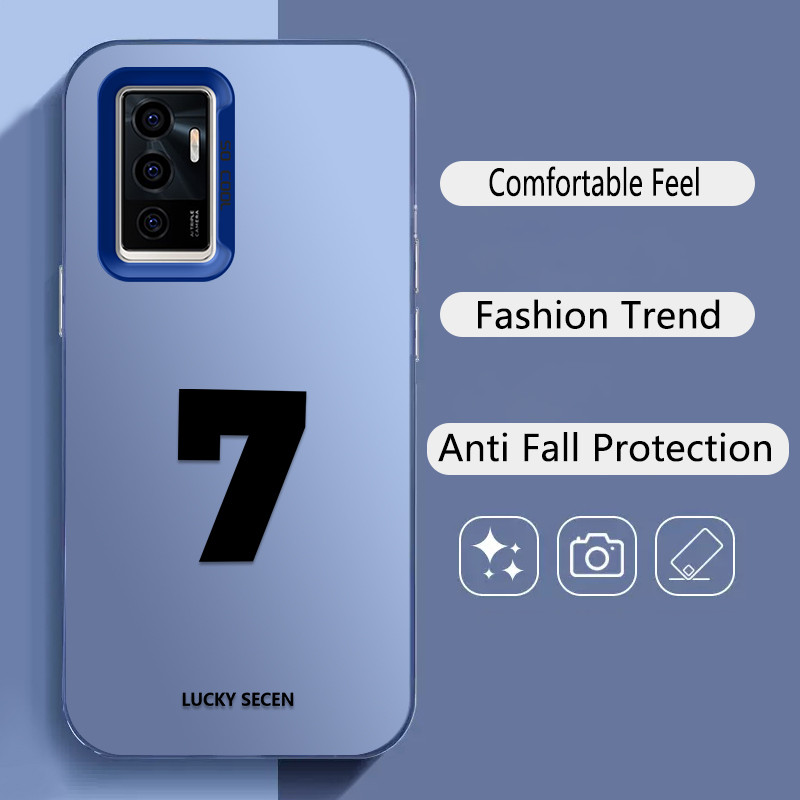 สําหรับ Vivo S10e 5G&Vivo V23e 4G&Vivo V23e 5G , Lucky number 7, Sunrise,เคสโทรศัพท์ IMD ป้องกันการต