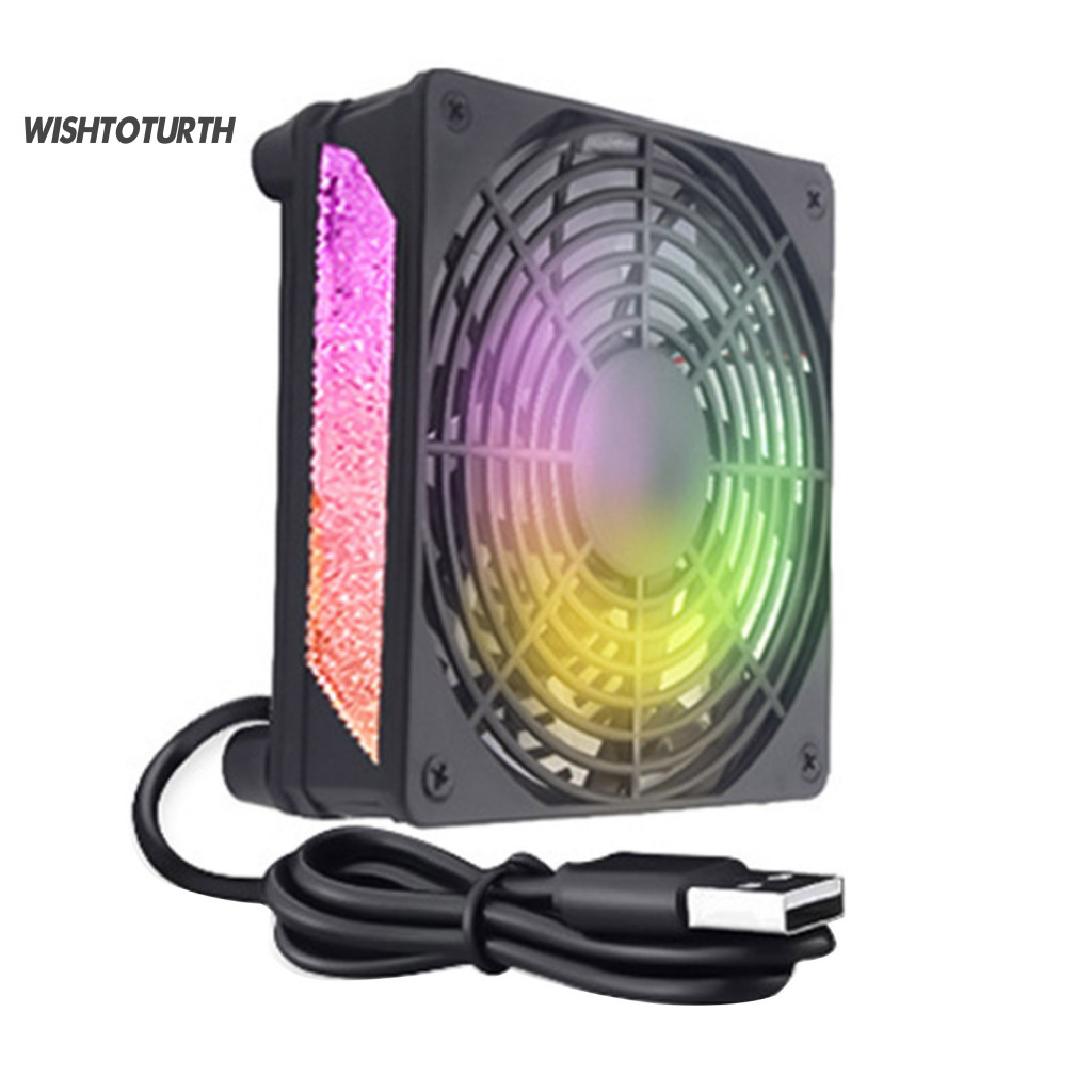 ☼น้ําหนักพัดลมเงียบพัดลมตั้งโต๊ะมินิคอมพิวเตอร์ ยูเอสบี พัดลมระบายความร้อนสําหรับ หุ่นยนต์ ทีวีกล่องเราเตอร์กระจายความร้อนที่มีประสิทธิภาพการดําเนินงานใบ้เหมาะสําอา