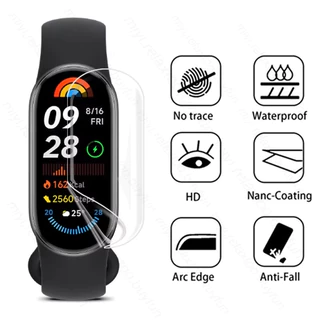 3D Curved /Tempered Glass Film for Xiaomi Mi Band 10/9/8 NFC Hydrogel Soft Screen Protector Accessories