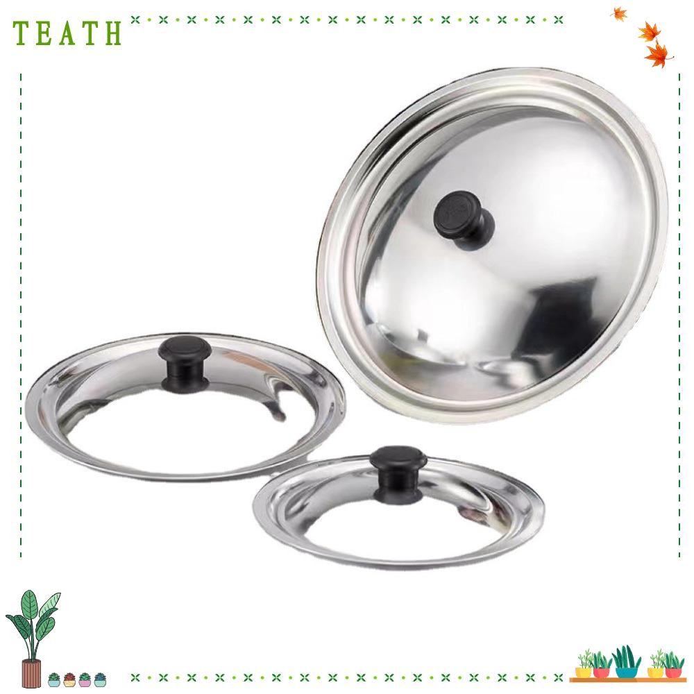 ฝาหม้อ ชาธ, ฝาครอบกระทะทรงกลมสแตนเลส, อุปกรณ์ครัวฝาหม้อ 18-32 ซม. นํากลับมาใช้ใหม่ได้สากล