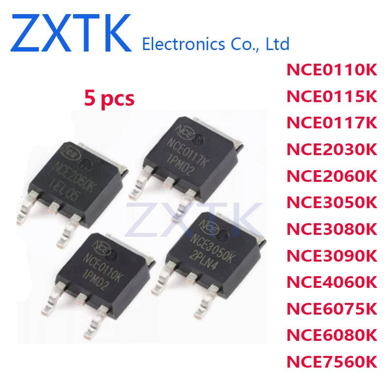 1-5PCS NCE 0110K 0115K 0117K 2030K 2060K 3050K 3080K 3090K 4060K 6075K 6080K 7560K TO-252 N-channel 