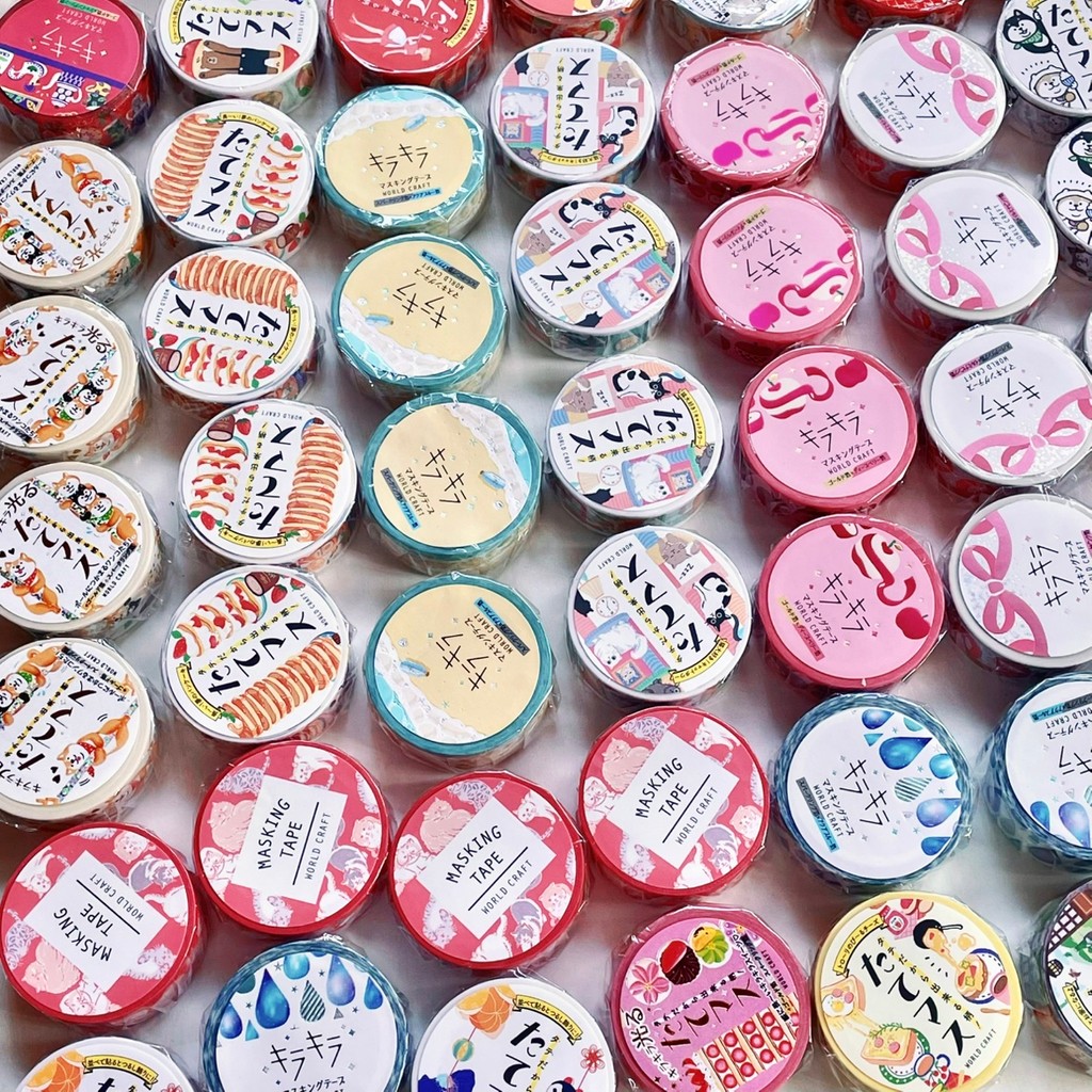 Ready Stock world craft Tape Collection Washi Tape Health Tape Handbook Material