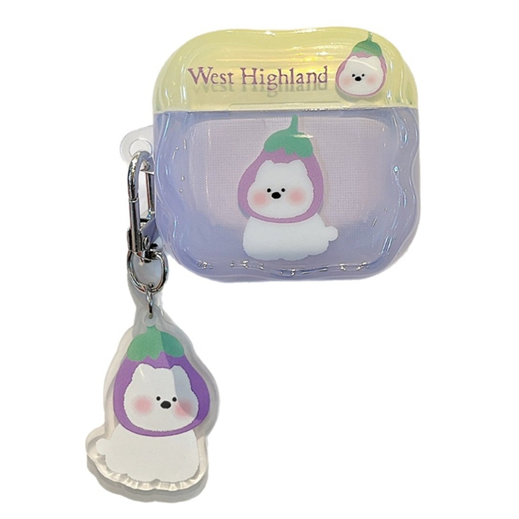 สําหรับ Airpods 4 Pro 3 2 1 มะเขือยาว West Highland White Terrier สุนัข TPU นุ่มหูฟังบลูทูธพร้อมจี้ชุดหูฟังไร้สาย Earbud Anti-fall Dirt ทนฝาครอบป้องกัน - รูปที่ 6