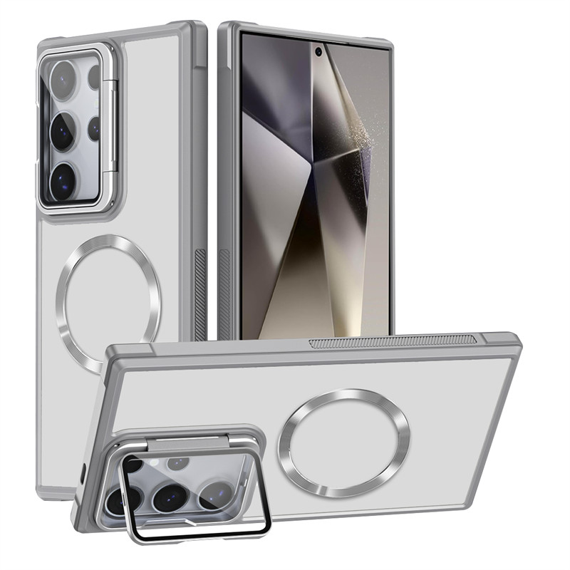 สําหรับ Samsung Galaxy S24 S23 S21 S20 FE Plus Ultra A06 เคสโทรศัพท์, เลนส์โปร่งใสป้องกันที่มองไม่เห็น Bracketic ฝาครอบ
