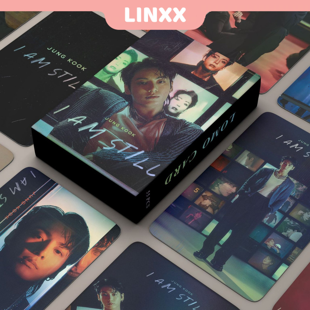 Linxx 55 ชิ้น JUNG KOOK I AM STILL อัลบั้มการ์ด Lomo Kpop Photocards โปสการ์ด Series