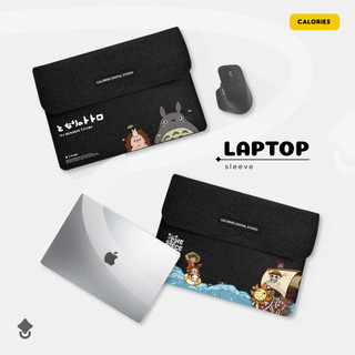 Calories laptop sleeve sarung laptop dan macbook lucu ghibli totoro one piece haikyuu laptop ponyo #LSMX