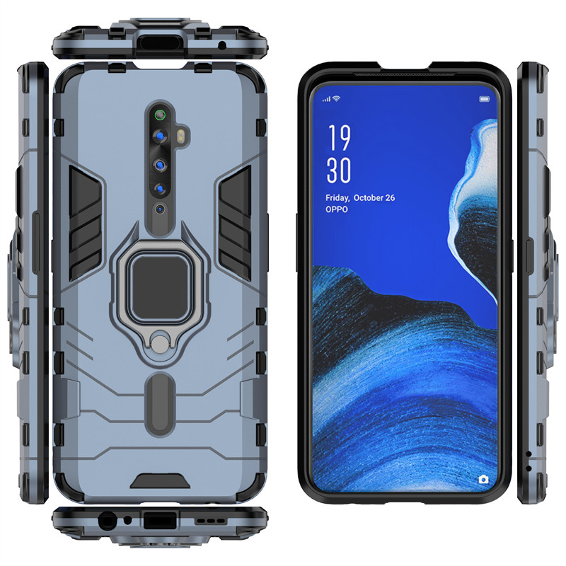 สําหรับ OPPO Reno 2Z, Reno 2F, ฝาครอบป้องกันโทรศัพท์เกราะที่มีศักยภาพ, เคสโทรศัพท์วัสดุ PC ป้องกันการระเบิด