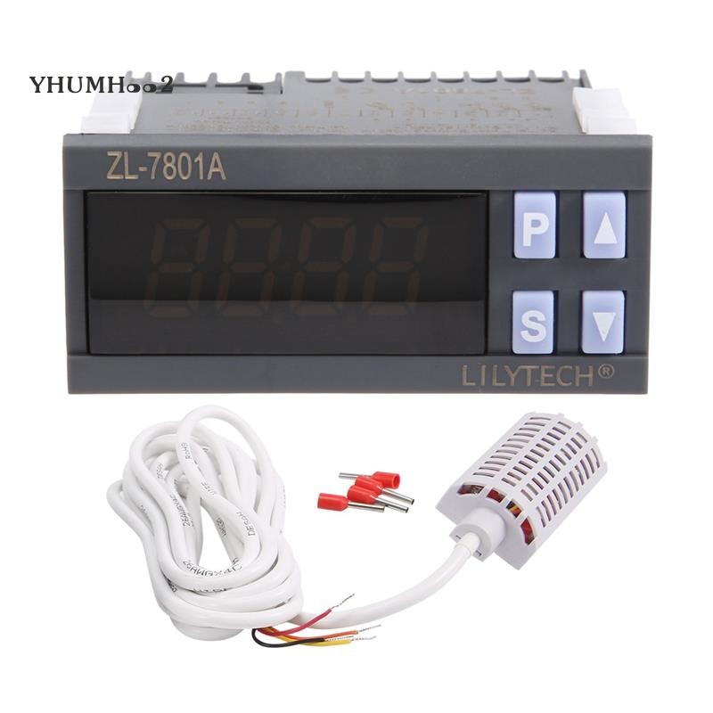 [yhumh002]LILYTECH Zl-7801a, Universal, General, Temperature and Moisture Controller, Thermostat และ Hygrostat, Thermistat Thermostat