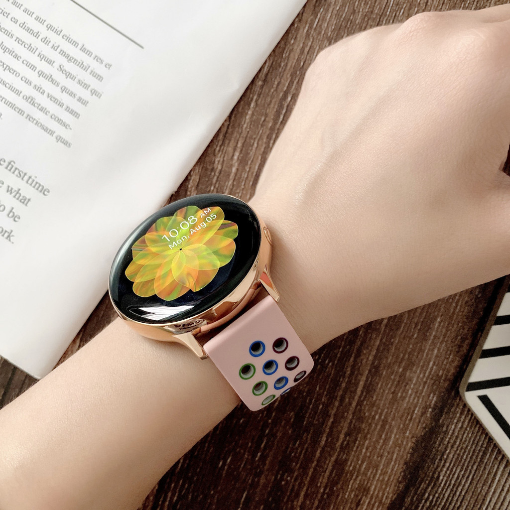 สายรัดซิลิโคนอ่อนนุ่มสําหรับ Garmin Venu3 Venu2 /Vivoactive 3 4 5 6 /vivomove3 HR/Venu 2 3 กีฬาสร้อยข้อมือระบายอากาศ