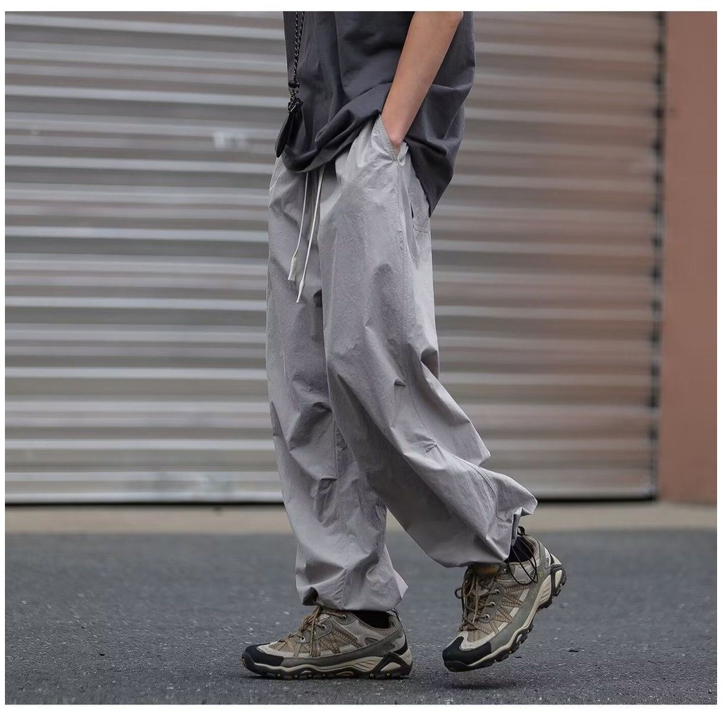 M-8XL  Plus Size for Men Cargo Pants Loose Casual Polyester Style Paratrooper Pants