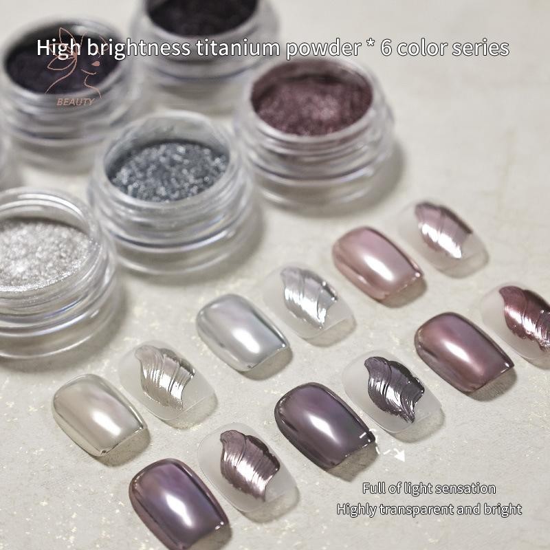 [maybeauty] 1box ใหม่เล็บ Magic Mirror Sequins Hyper Flash Nail Shining ฤดูใบไม้ร่วงฤดูหนาวตกแต่งเล็บ DIY ผู้ที่ชื่นชอบเล็บ {TH}
