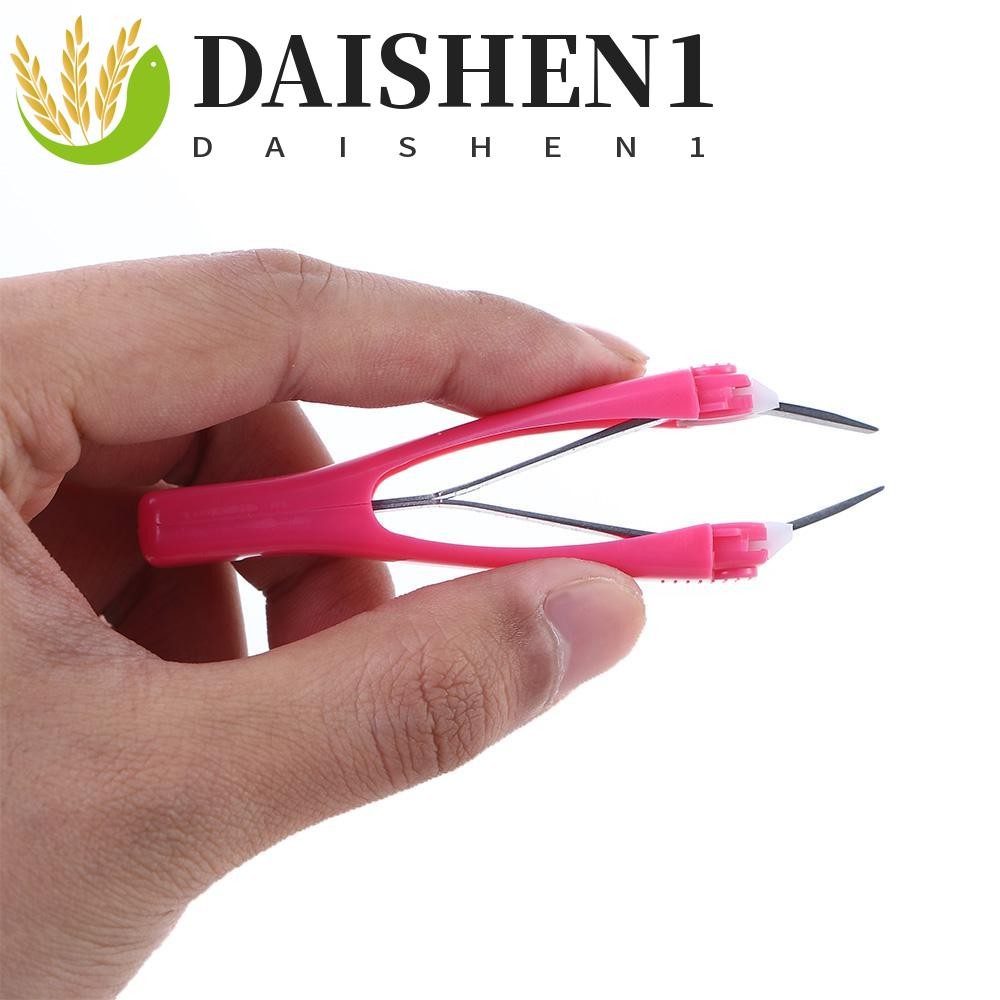 Daishen1 แหนบถอนคิ้วอัตโนมัติ พับเก็บได้ กําจัดสิวหัวดํา ปลายเอียง เครื่องมือแต่งหน้า