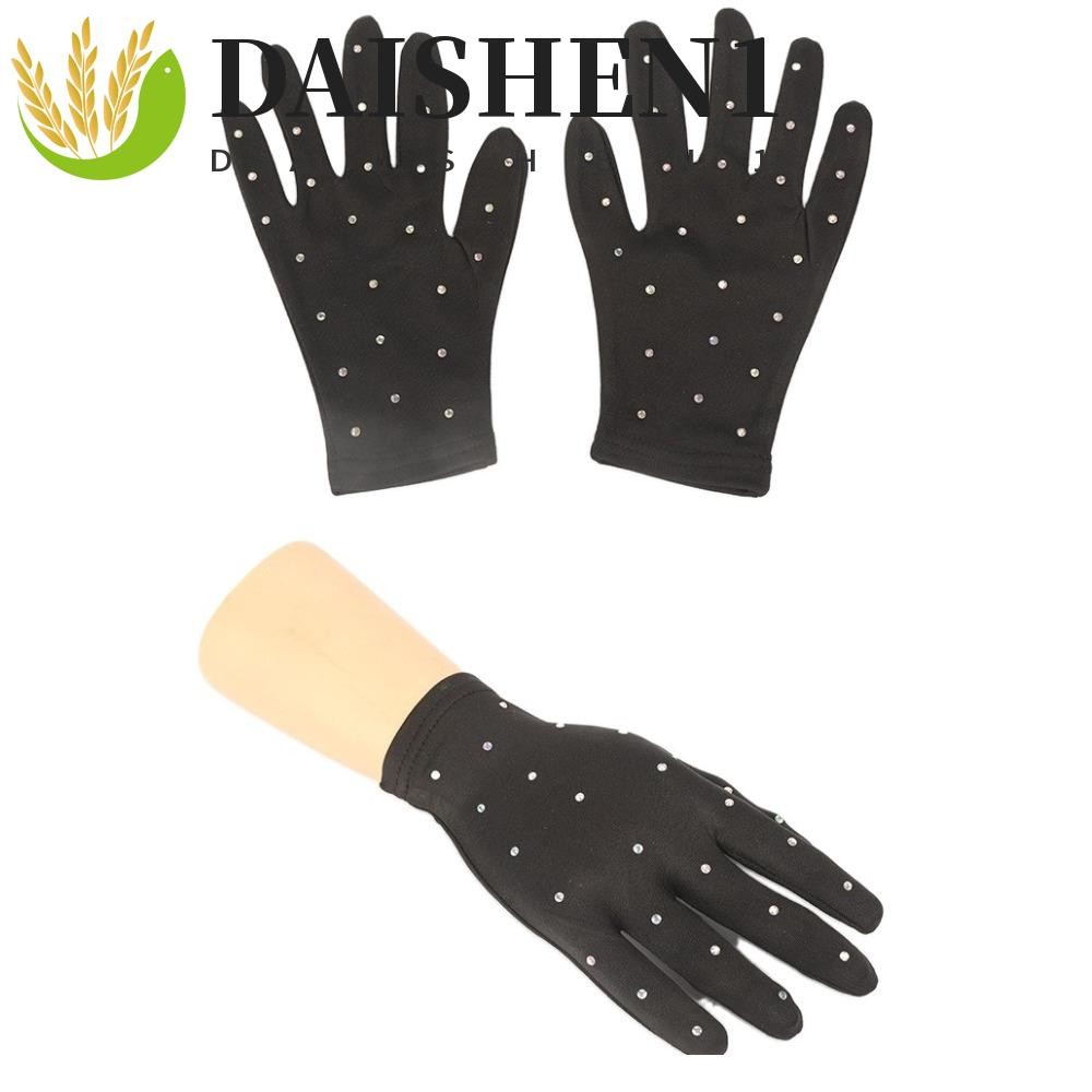 Daishen1 Shiny Figure สเก็ตข้อมือถุงมือ,เงา Breathable Ice Skating Training ถุงมือ,ใหม่แฟชั่น Elegan