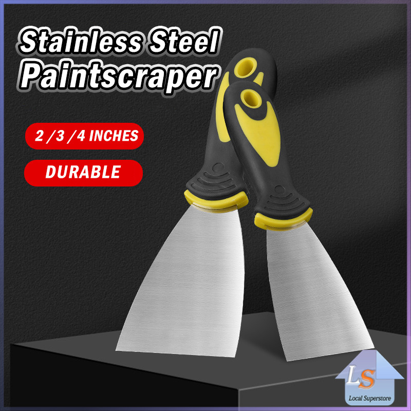เกรียงโป้วสี สีด้ามยาง ทนต่อการใช้งาน Putty Knife