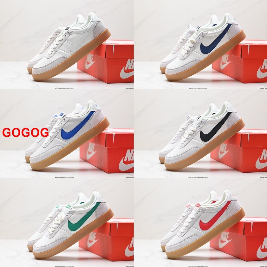 Nike Killshot 2 432997- 128 รองเท้าสเก็ตบอร์ดกีฬา Low-Top Unisex รองเท้าลําลอง t411