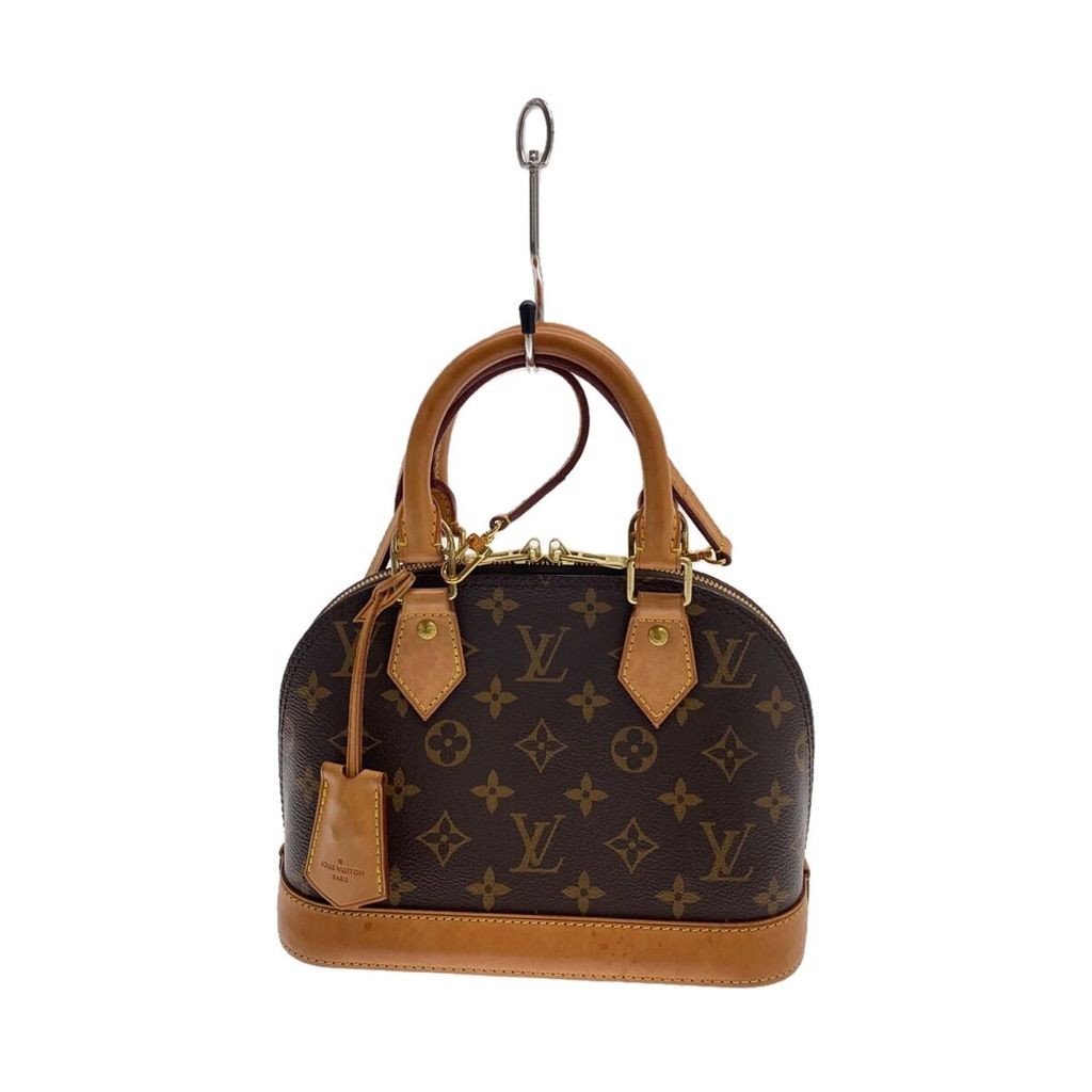 Louis VUITTON Handbag Alma BB_Monogram Canvas_BRW PVC BRW Plain Direct from Japan มือสอง
