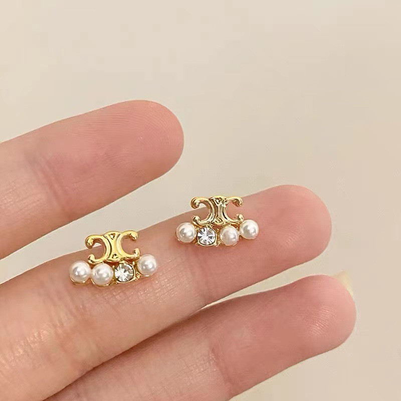 COD-ในไทย💖ต่างหูสตั๊ด ประดับไข่มุก ย้อนยุค ความรู้สึกระดับไฮเอนด์ สไตล์หรูหราแสง สำหรับผู้หญิง เครื่องประดับแฟชั่น-Kri - รูปที่ 3