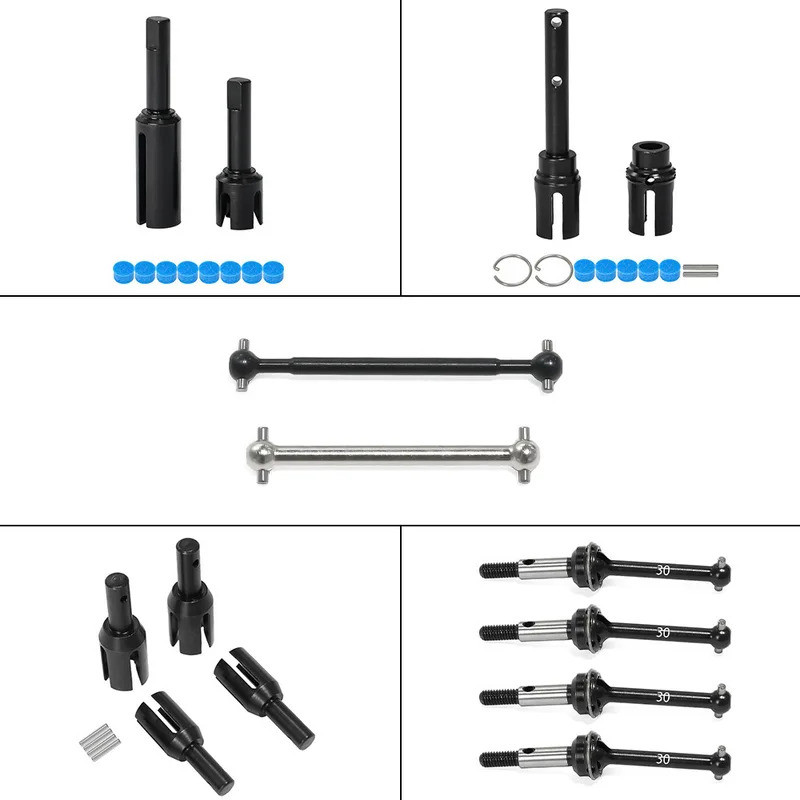 โลหะเพลาขับกลาง CVD driveshaft Diff ถ้วยร่วมถ้วย dogbone สำหรับ Tamiya XM01 Pro RC รถอัพเกรดอุปกรณ์ชิ้นส่วน