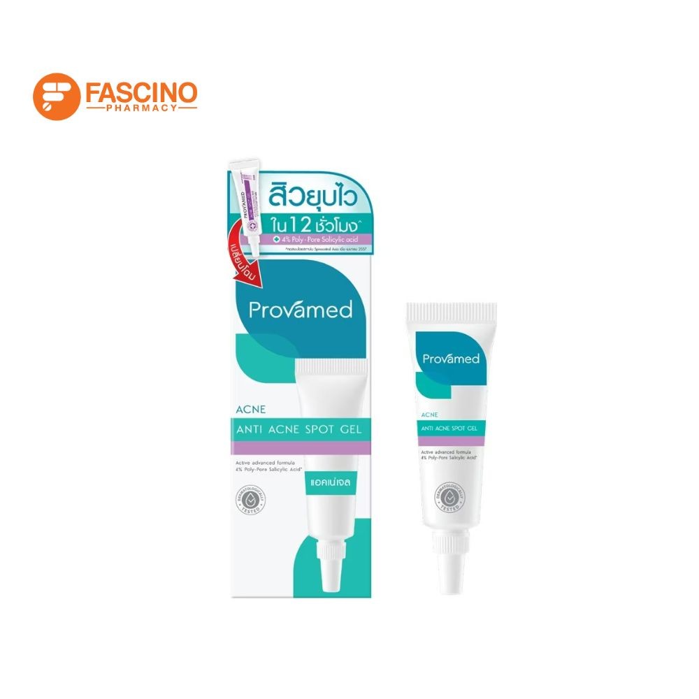 Provamed Rapid Clear Acne Spot Gel เจลแต้มสิว ลดการอุดตันและให้ความชุ่มชื่น (10g.)