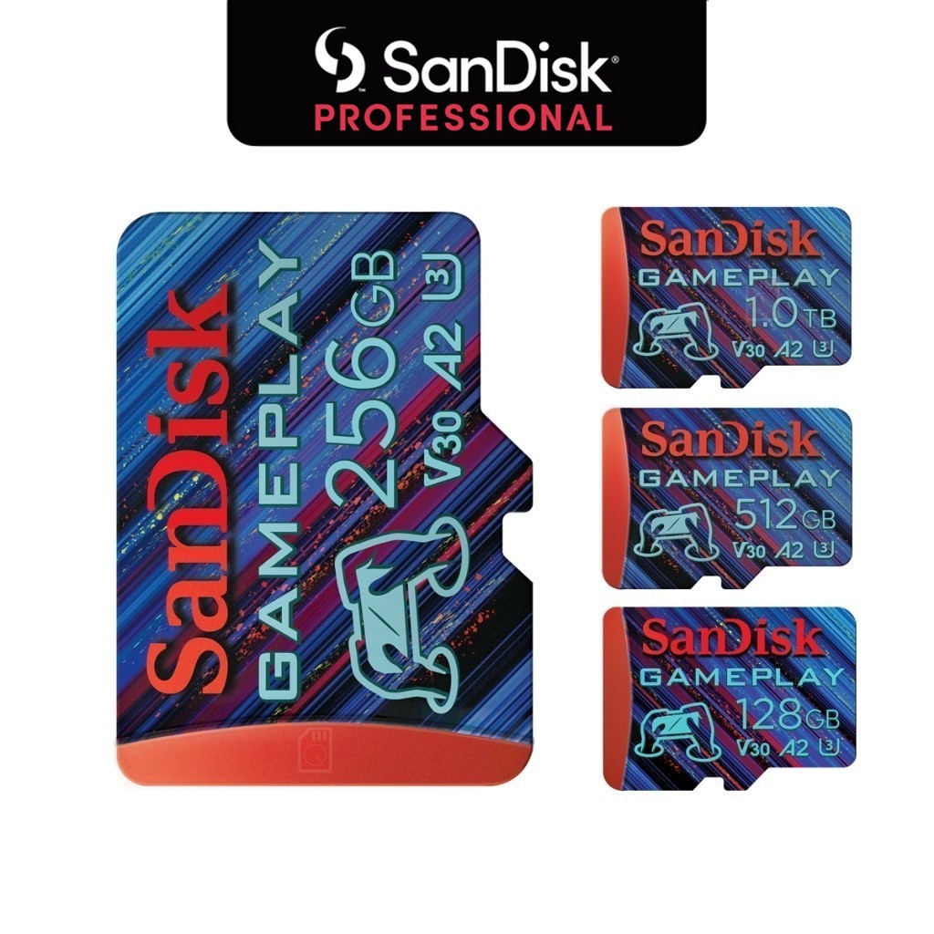 SanDisk Extreme Game Play microSD card 256GB 512GB 1TB (SDSQXAV) Nintendo Switch เกมส์