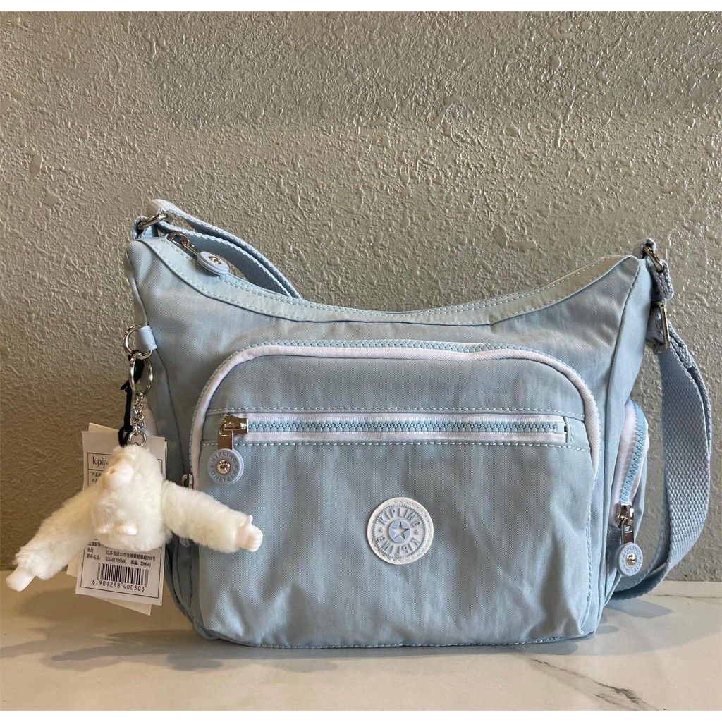 Kipling Gabbie S กระเป๋า Messenger Unisex Baina Croissant แฟชั่นกระเป๋าเดินทางน้ําหนักเบา