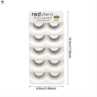 Fluffy Comic Eye Wispy Lashes ผู้หญิงจําลองขนตาปลอม