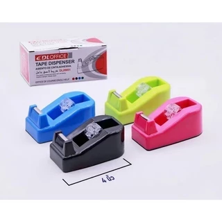 JIE HOMEแท่นตัดเทปจิ๋ว แกนเล็ก 1 นิ้ว ที่ตัดเทปสีสันสดใส สีจัดส่งแบบสุ่ม