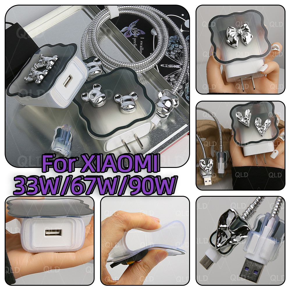 Silver Love charger protector 67 W 90 W สําหรับ redmi note 12 charger กรณี MDY-12-EH สําหรับ xiaomi 