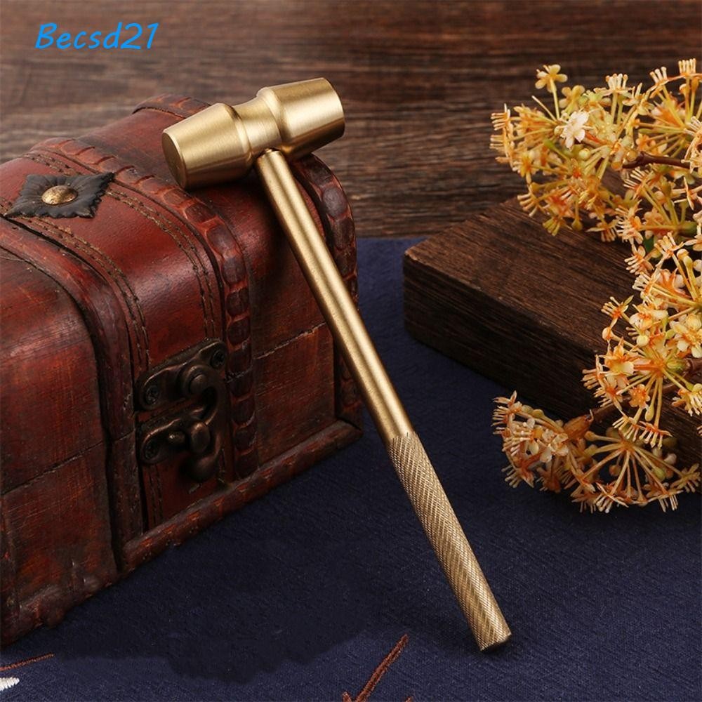 Becsd Gavel ค้อนทองเหลืองสีเหลือง ผู้พิพากษา Auction Courtroom Gavel Company