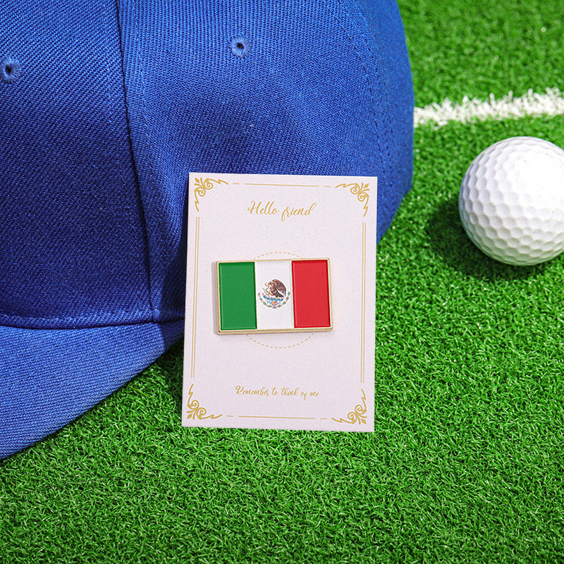 เม็กซิกัน New Era เบสบอลหมวก Pin Flag ป้ายโลหะ Retro แฟชั่นกระเป๋าเป้สะพายหลังอุปกรณ์เสริมเครื่องประดับของขวัญ
