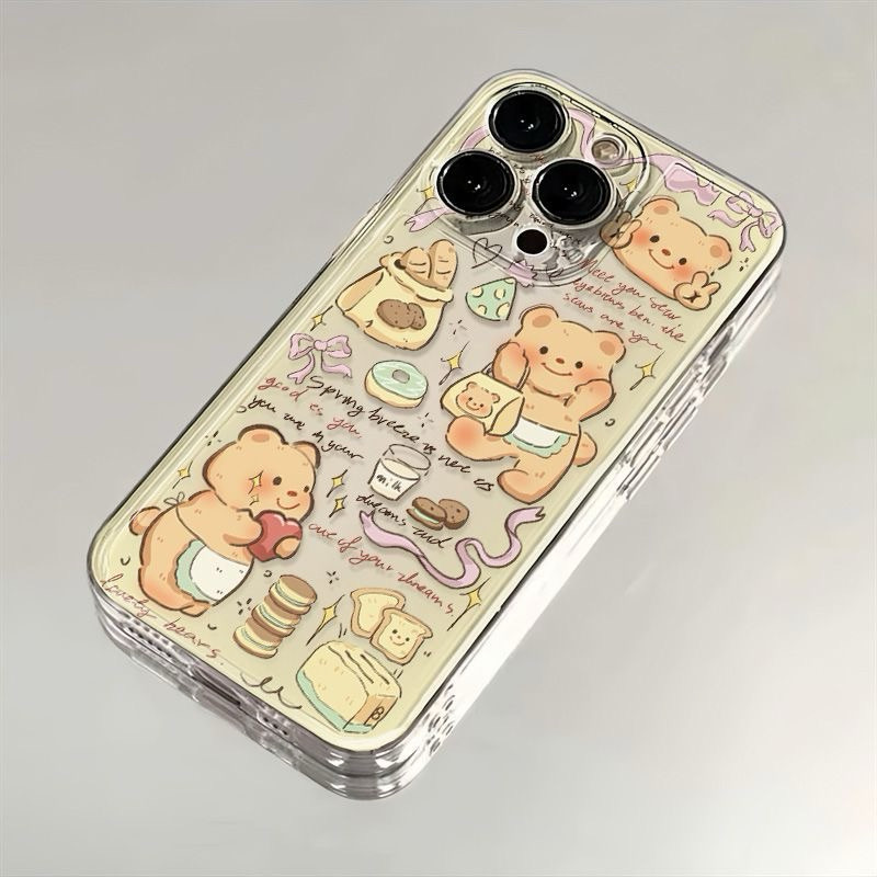 Butter Bear Casing Hp OPPO A5x A5 Pro A3x A3 A60 A3s A16 A9 2020 A8 A52 Anti-Fingerprint Casing OPPO