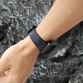 หนังลูกวัวสายนาฬิกาสร้อยข้อมือสําหรับ apple watch s10 42 46 มม.IWatch series 10 9 ultra 8 7 6 5 4 3 Se 49/45/44/42/41/40/38 มม.
