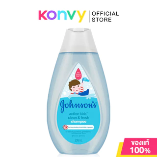 Johnsons Kids Shampoo จอห์นสัน แชมพูสำหรับเด็ก 200ml (Soft & Smooth/Shiny Drops/Clean & Fresh/Strong & Healthy/Milk)