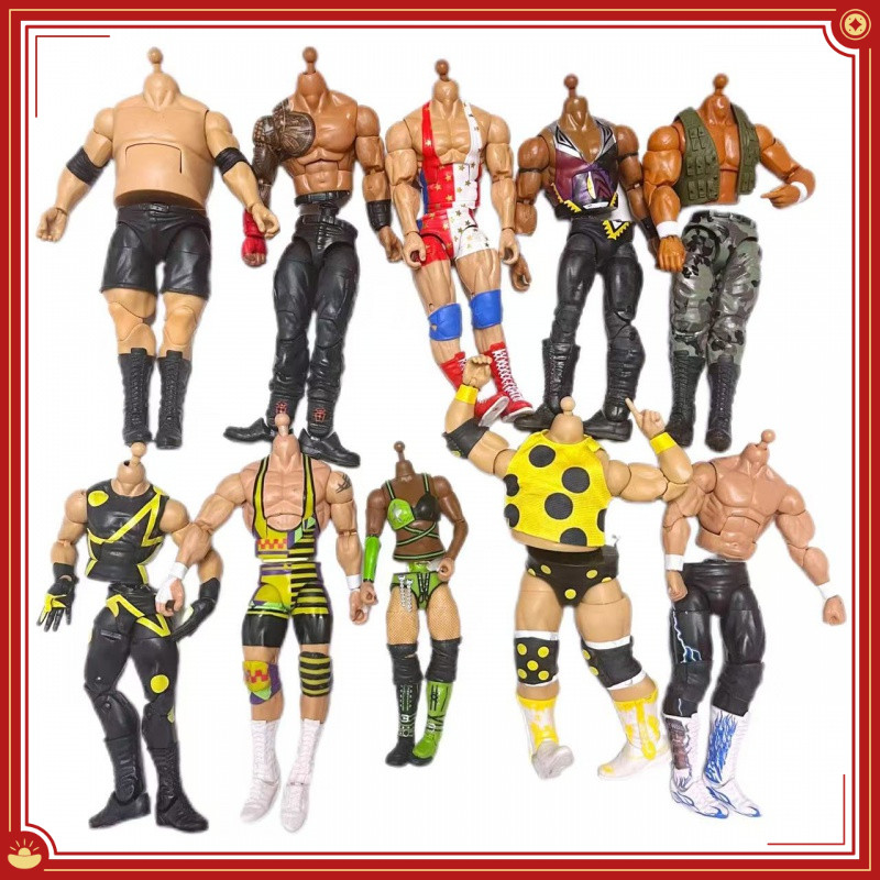 Wwe นักมวยปล้ํารูปอุปกรณ์เสริมร่างกาย 6-7 นิ้วรูปการกระทําตัวพิการร่างกาย DIY Body