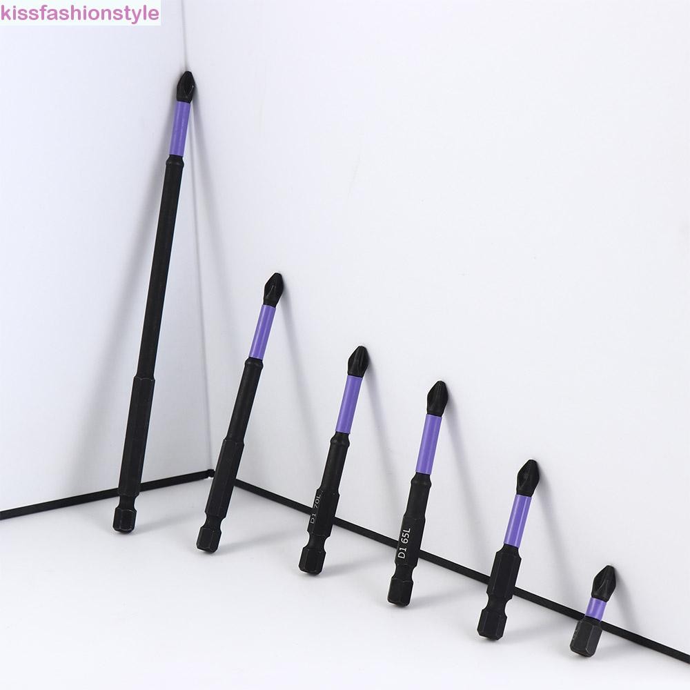 Kissfashionstyle ชุดหัว, Anti Non-slip Magnetic Cross Bit, 25-150 มม.เหล็ก Impact ความแข็งสูงที่แข็งแกร่ง PH2 ไขควง Bits เครื่องมือมือ