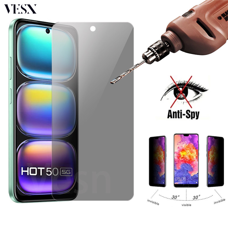 ฟิล์มกันแอบมอง ฟิล์มกันเสือก ฟิล์มกระจก Infinix Hot 50 50i 40 40i 30 30i Play NFC Note 40 40X 30 VIP 30i Smart 9 8 7 HD GT 20 10 Pro 4G 5G 2024