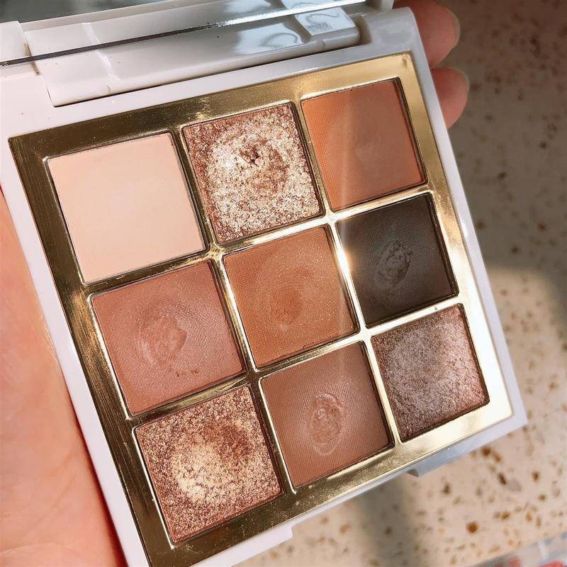 Nude Eye Shadow Disk 9 สี Glitter Pink Pearl กันน้ํานักเรียน Earth Color Eye Shadow