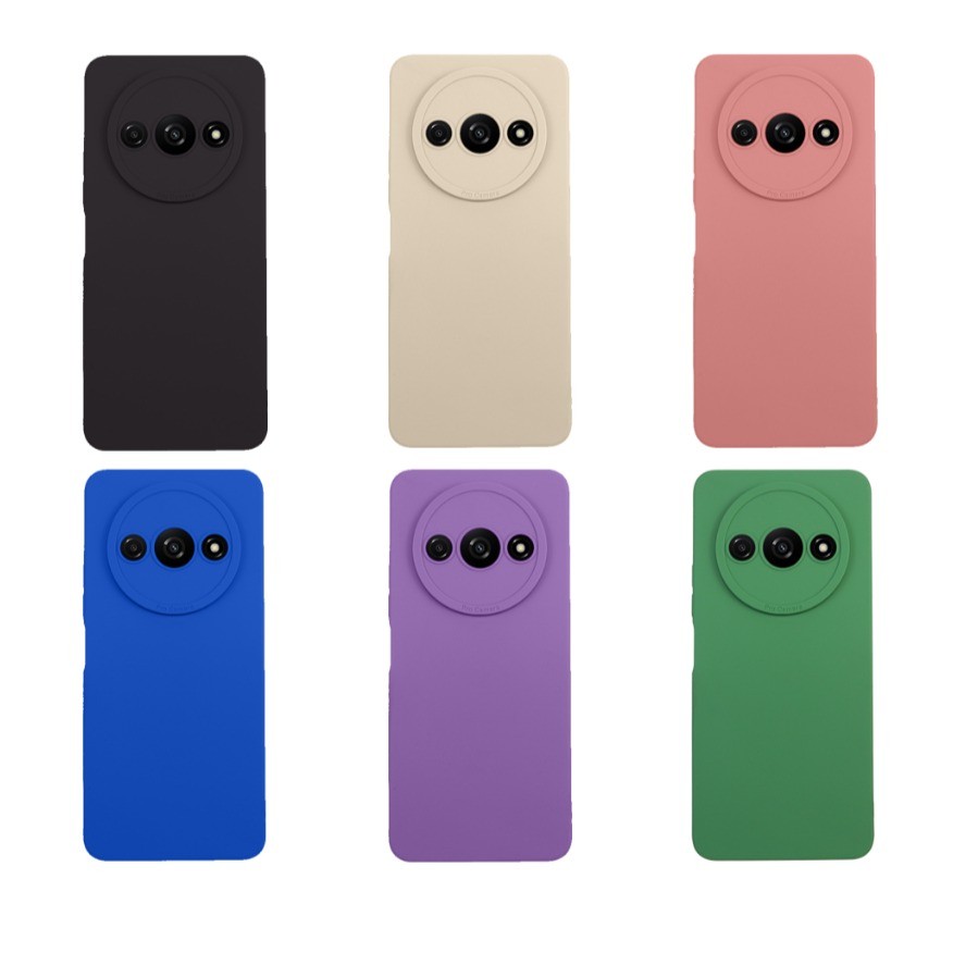 เคสโทรศัพท์มือถือ สำหรับ Xiaomi Redmi A3 Redmi13C เคสซิลิโคนนิ่ม กันกล้อง สีพาสเทล TPU หนา