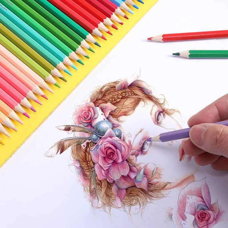 OMC ดินสอสีไม้แท่งยาว ดินสอสีวาดรูป 12/24/36/48 สี รุ่นใหม่ สีสดกว่าเดิม ดินสอสี - รูปที่ 3