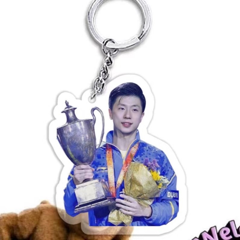 แชมป์ปิงปอง Fan Zhendong Xu Xin Malone Zhang Jike Sun Yingsha อุปกรณ์ต่อพ่วงพวงกุญแจสร้างสรรค์