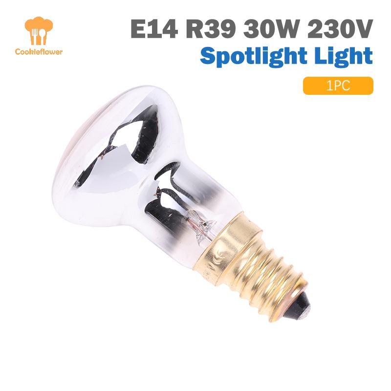 Ckfr 1 PC เปลี่ยนโคมไฟลาวา E14 R39 30W 230V Spotlight สกรูหลอดไฟใหม่