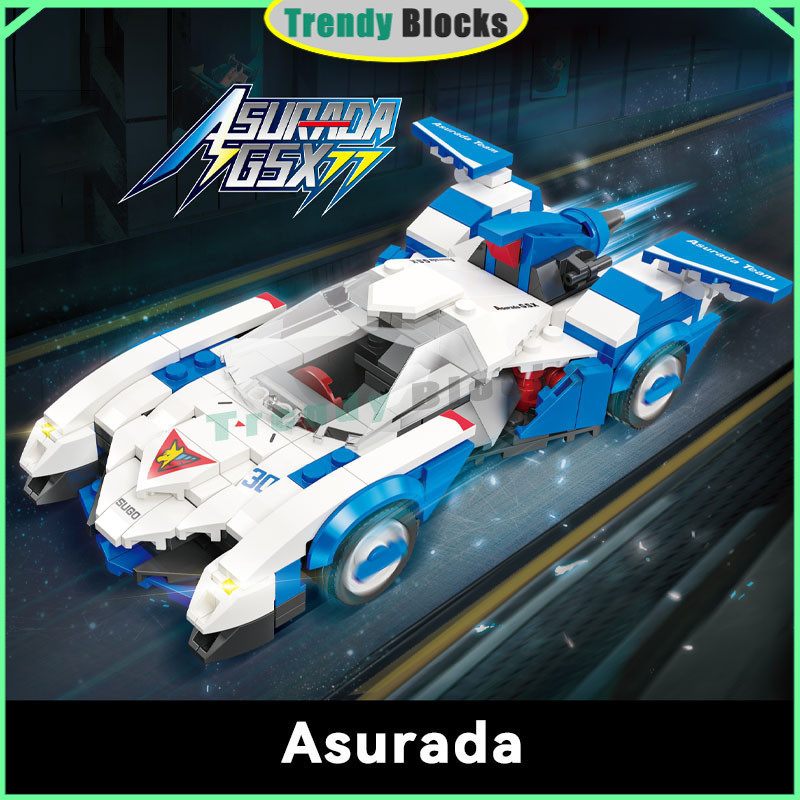 Future GPX Cyber Formula Asurada Building Blocks อิฐ 2077 Quadra Supercar รุ่นของเล่นเด็กของขวัญวันเกิด 250+/ ชิ้น