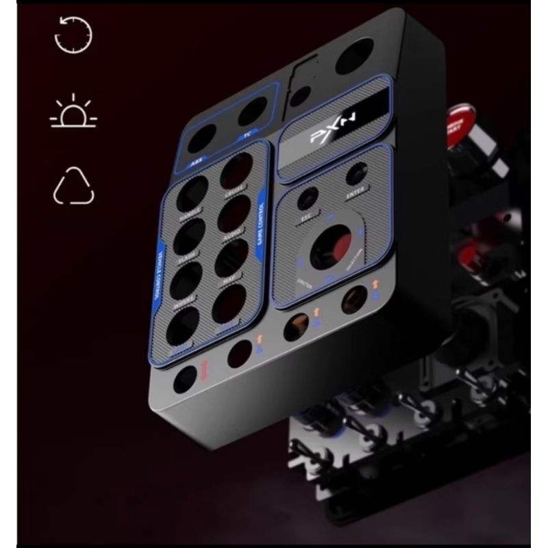 PXN CB1 button box กล่องเสริม ปุ่ม Simracing + ที่ยึดโต๊ะ