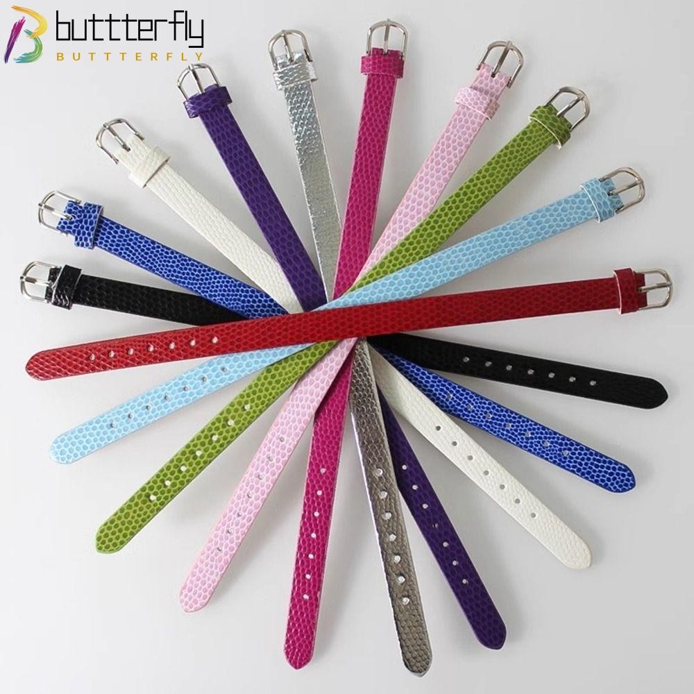 Buttterfly 5 ชิ้นตุ๊กตากระเป๋าเข็มขัด, หนังเทียม 10*210 มม.ตุ๊กตาเข็มขัดเอว, Super Mini ตุ๊กตาเสื้อผ้าอุปกรณ์เสริม 20 ซม.ตุ๊กตาผ้าฝ้าย