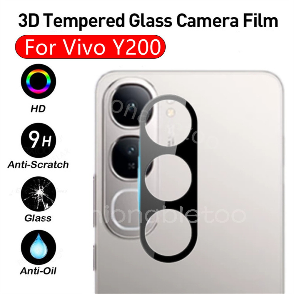 3dกล้องเลนส์ป้องกันฟิล์มสําหรับvivo Y200 Y19s Y 200 Y 19s Y19 s VivoY200 VivoY19s 4G 5G 2024 กระจกนิรภัยคลุมทั้งหมดฟิล์มป้องกัน