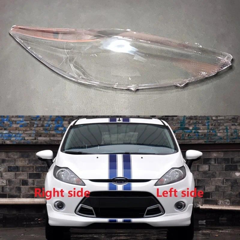 ไฟหน้าเลนส์เชลล์ไฟหน้าฝาครอบโคมไฟกระจกโปร่งใสโคมไฟหัว Light Shade สําหรับ Ford Fiesta 2009 2010 2011