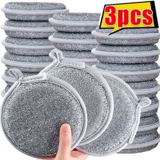 ผ้าทําความสะอาดลวดเงินทรงกลม 3 ชิ้น / เศษผ้าล้างจานสองด้าน /…
