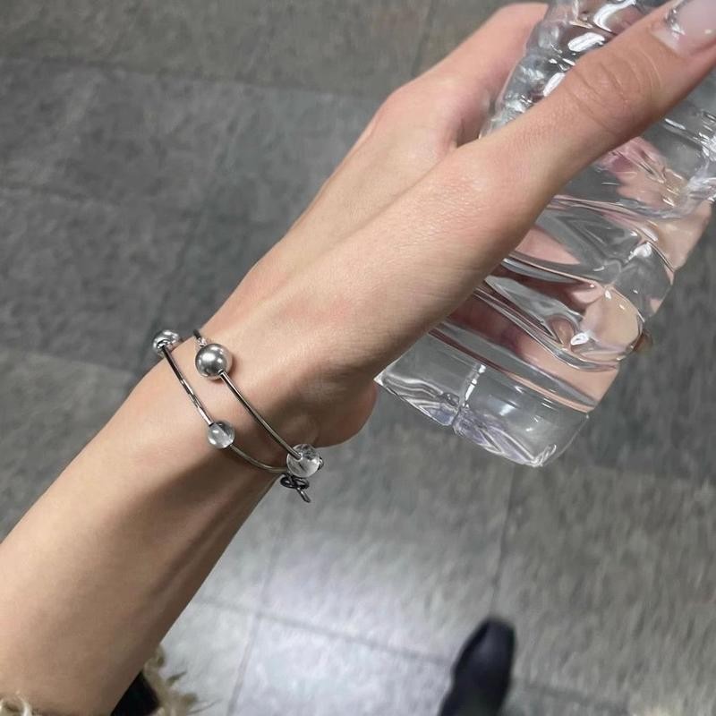 เกาหลี Cool Style Niche 35 ซม. สร้อยคอและสร้อยข้อมือสไตล์ Dual-use All-match