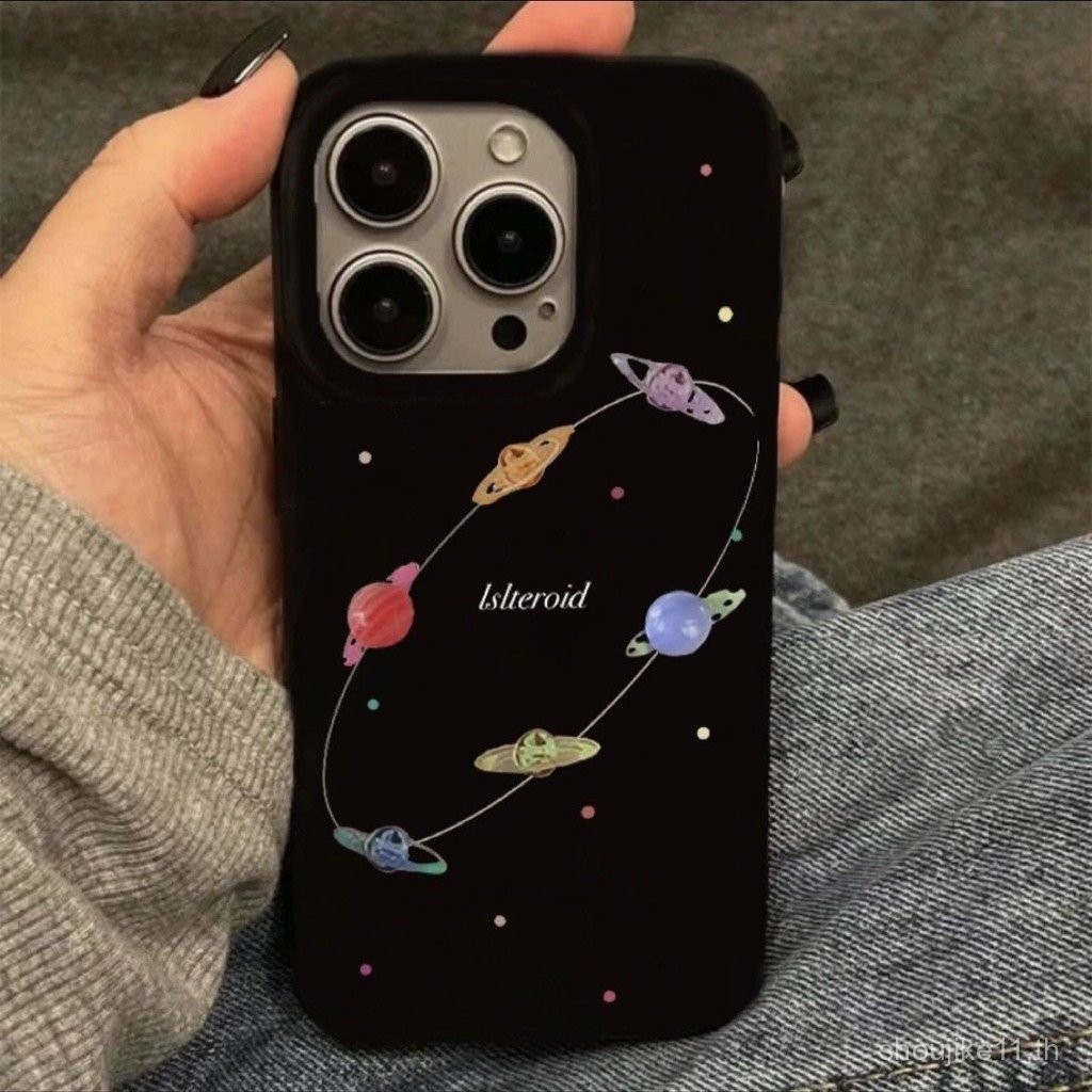 Color Planet Apple 15/14/13PROMAX เคสมือถือ12/11นุ่ม XR/XS ขอบตรง7/8PLUS เคส iPhone สุดหรูรุ่นที่เหมาะสมได้แก่16, 11, 12, 13, 14, 15 PRO MAX, 7plus, 8PLUS, 11pro, 13pro, X, XR, XS Max-ปกป้องแฟชั่นชั้นสูง evhq